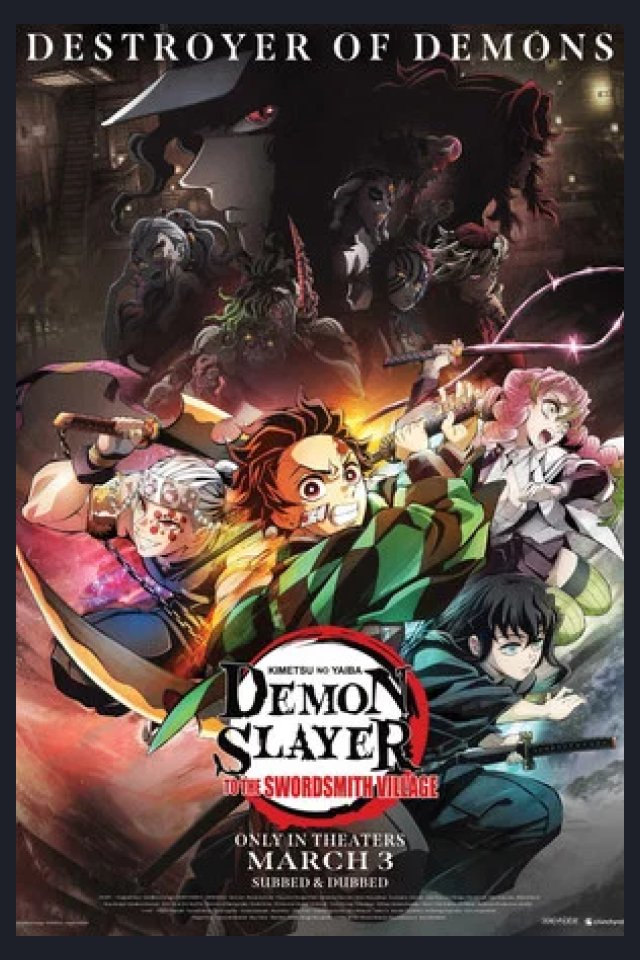 Locandina di terza stagione di Demon Slayer